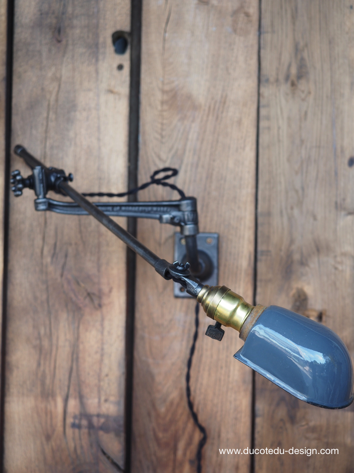 Rare Lampe OC White Industrielle fixation murale applique la lampe de reference a new york dans les loft – Image 3