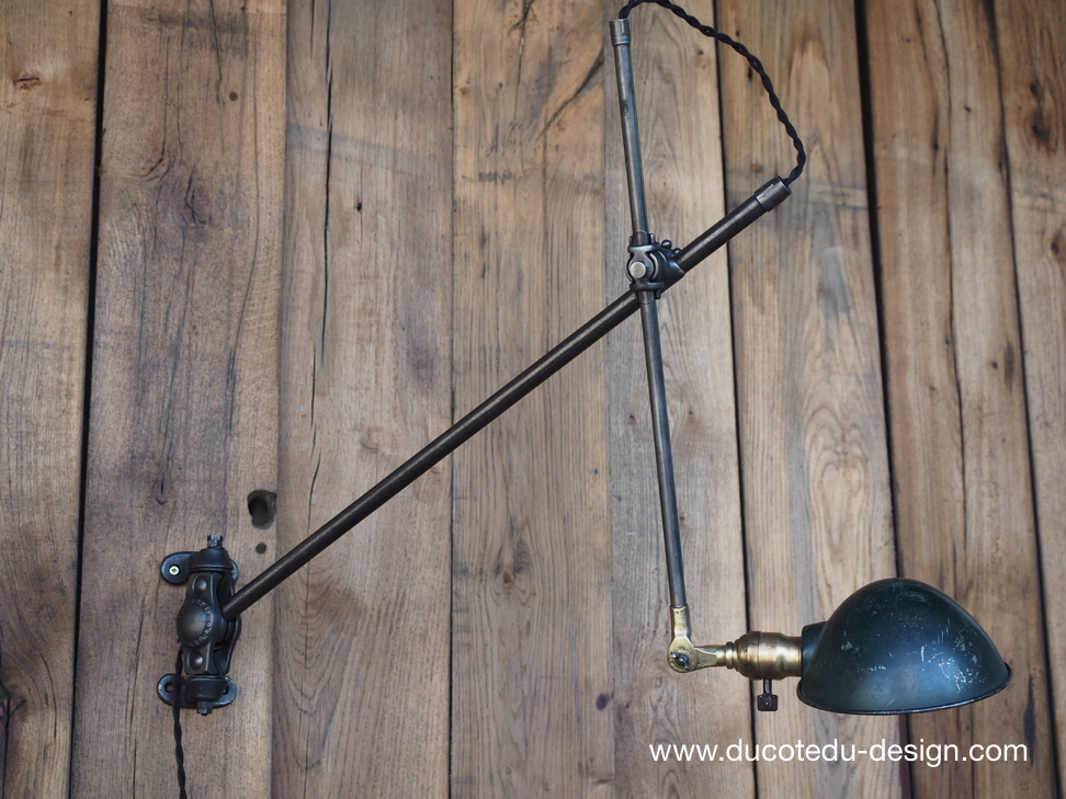 Rare Lampe OC White Industrielle fixation murale applique la lampe de reference a new york dans les loft – Image 3