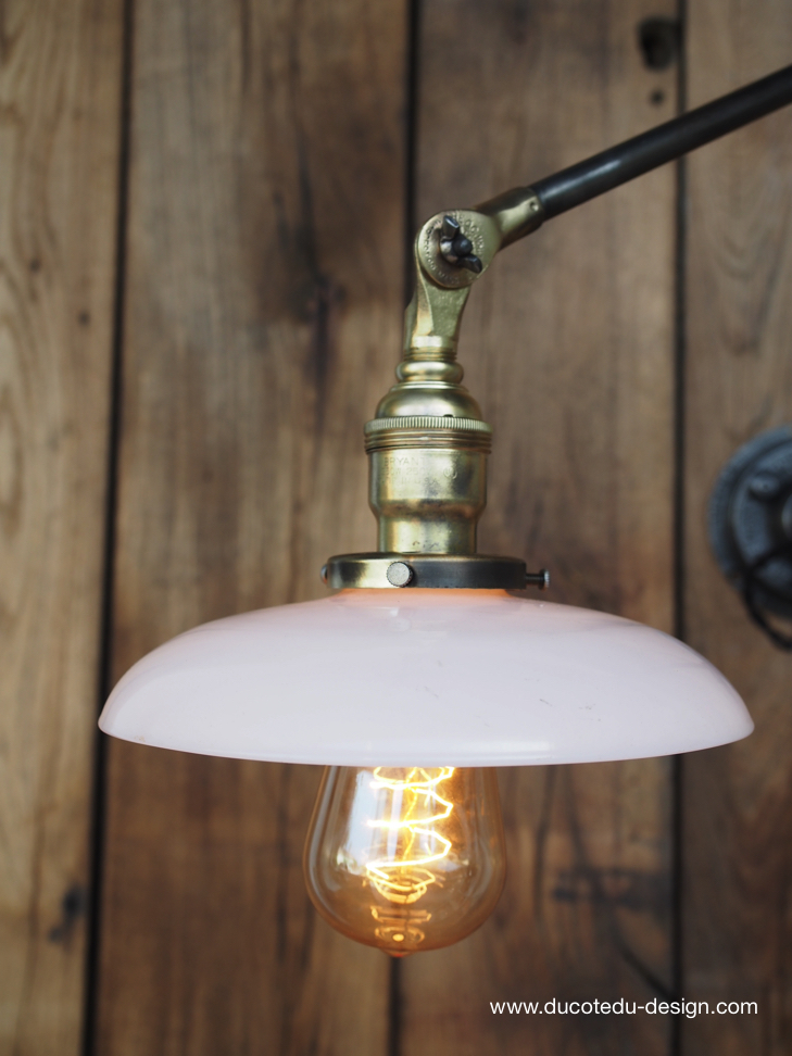 Rare Lampe OC White Industrielle fixation murale applique la lampe de reference a new york dans les loft – Image 4
