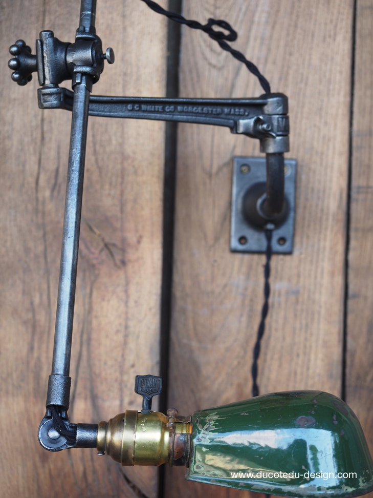 Rare Lampe OC White Industrielle fixation murale applique la lampe de reference a new york dans les loft – Image 4