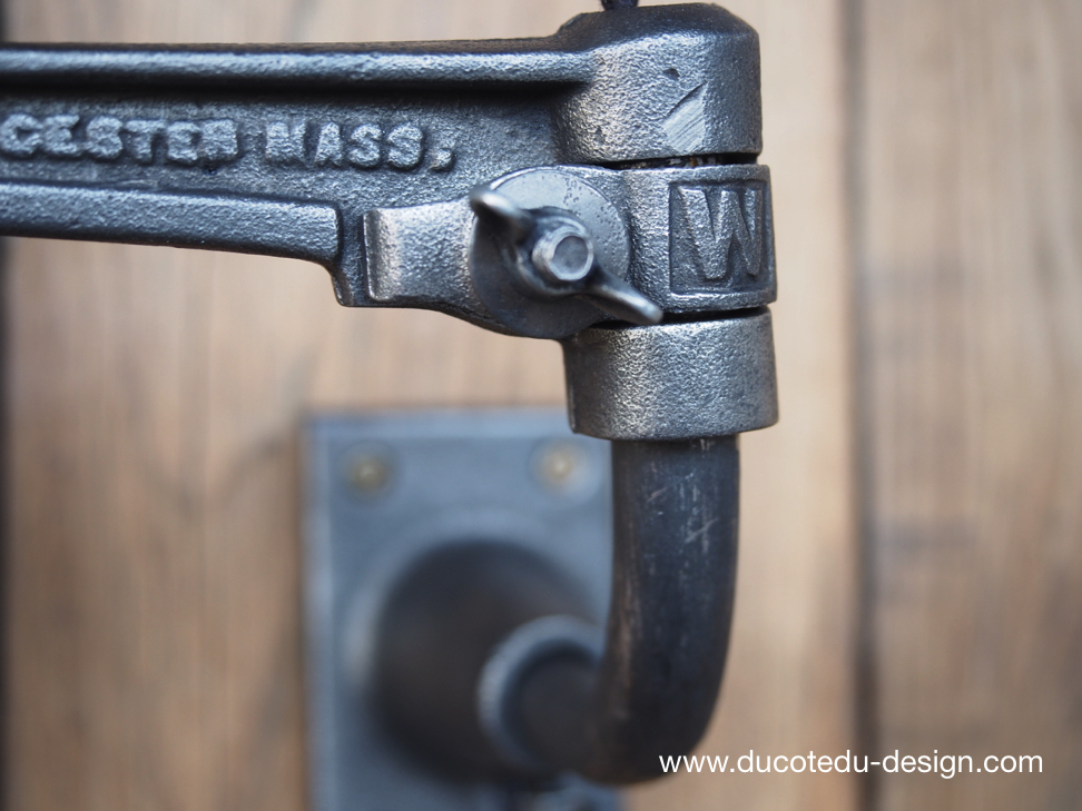 Rare Lampe OC White Industrielle fixation murale applique la lampe de reference a new york dans les loft – Image 9