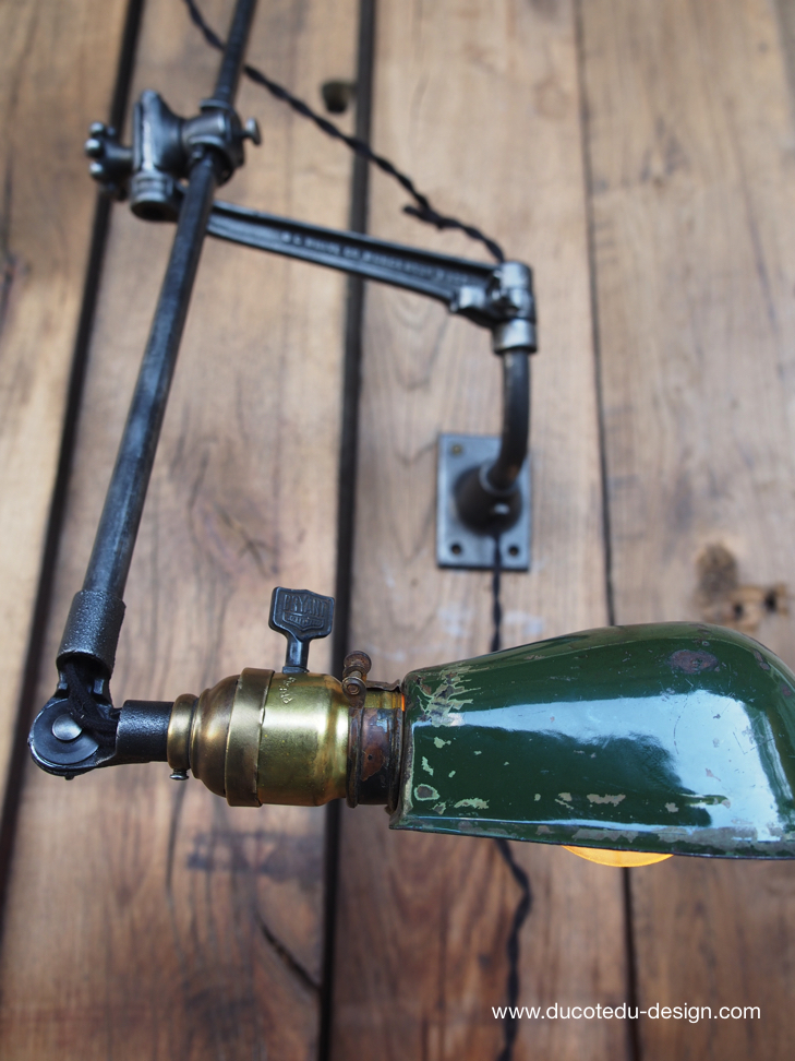 Rare Lampe OC White Industrielle fixation murale applique la lampe de reference a new york dans les loft – Image 6