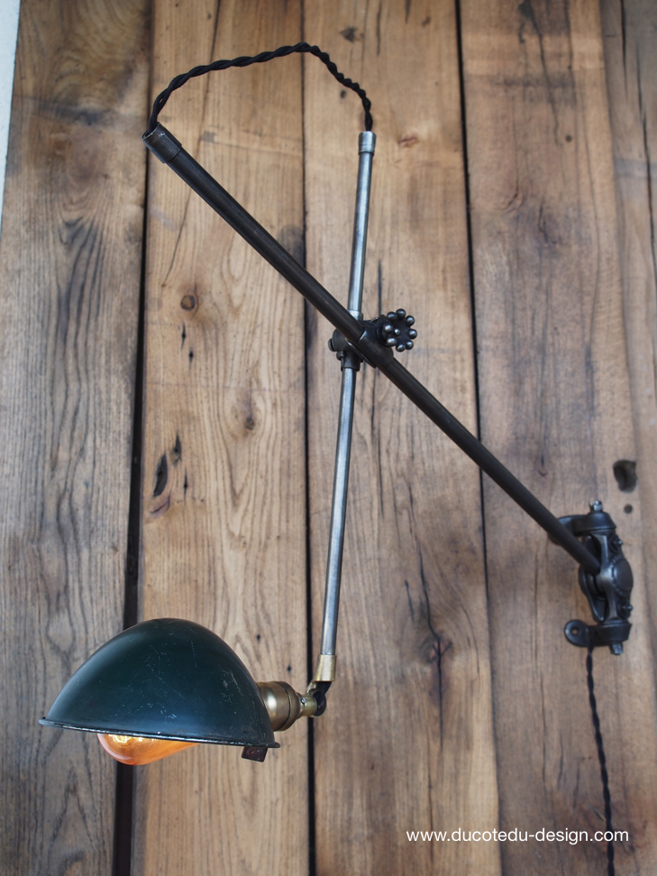 Rare Lampe OC White Industrielle fixation murale applique la lampe de reference a new york dans les loft – Image 9