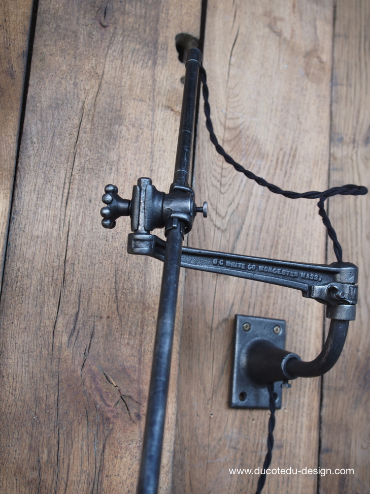 Rare Lampe OC White Industrielle fixation murale applique la lampe de reference a new york dans les loft – Image 13