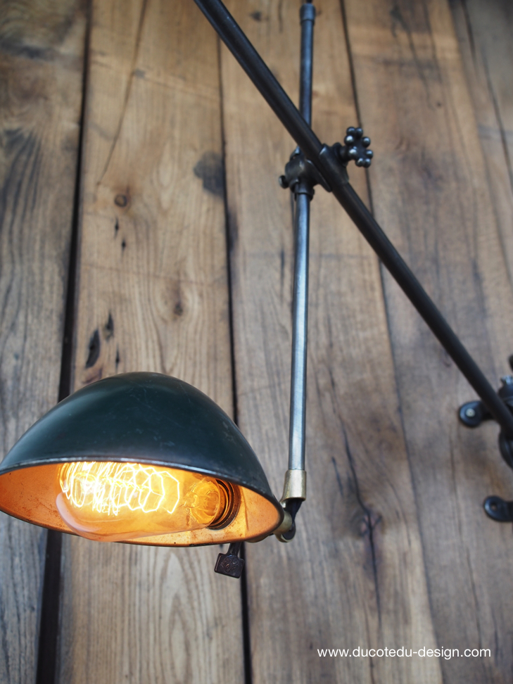 Rare Lampe OC White Industrielle fixation murale applique la lampe de reference a new york dans les loft – Image 10