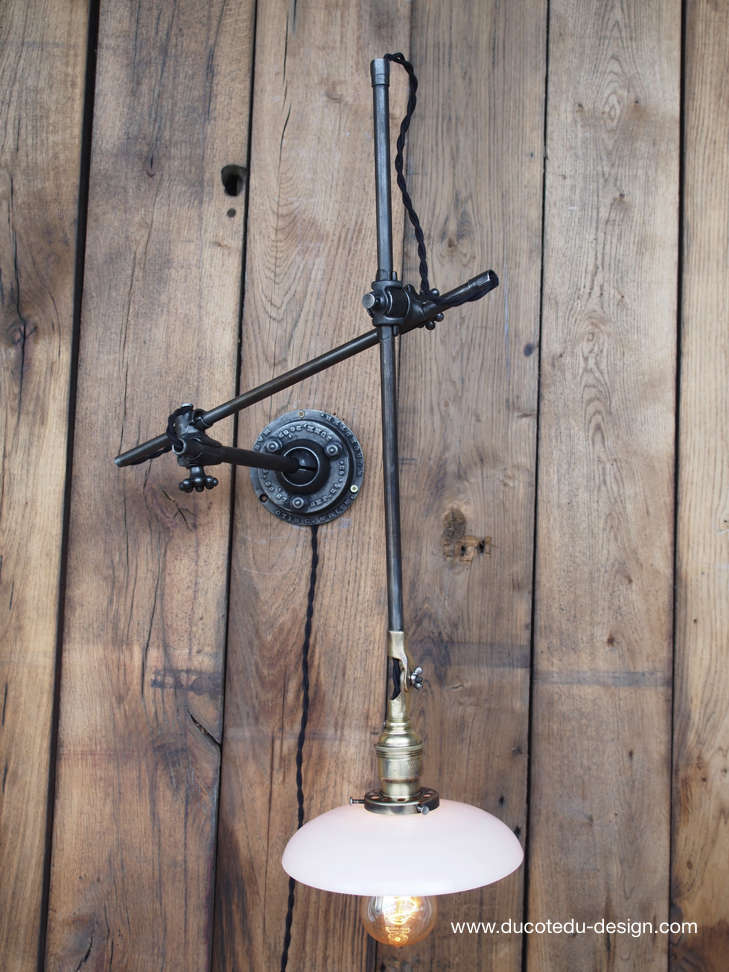 Rare Lampe OC White Industrielle fixation murale applique la lampe de reference a new york dans les loft – Image 21