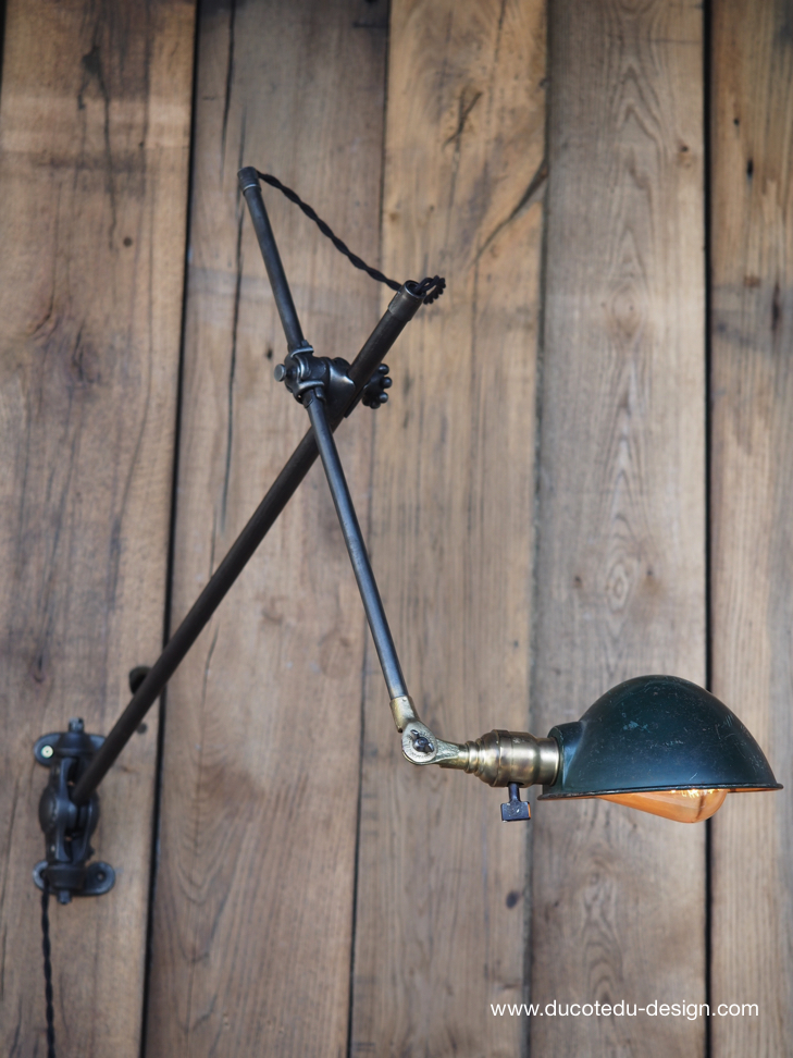 Rare Lampe OC White Industrielle fixation murale applique la lampe de reference a new york dans les loft – Image 18