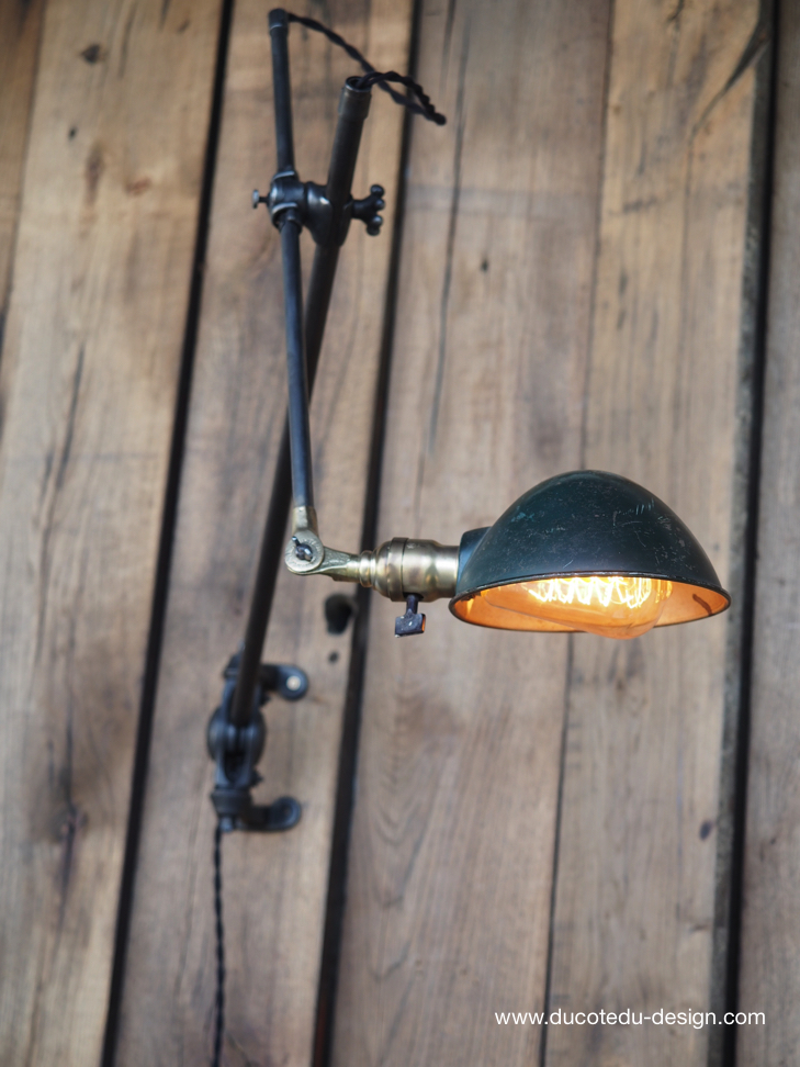 Rare Lampe OC White Industrielle fixation murale applique la lampe de reference a new york dans les loft – Image 20