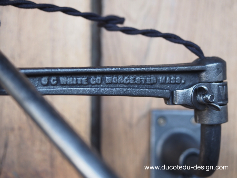 Rare Lampe OC White Industrielle fixation murale applique la lampe de reference a new york dans les loft – Image 12