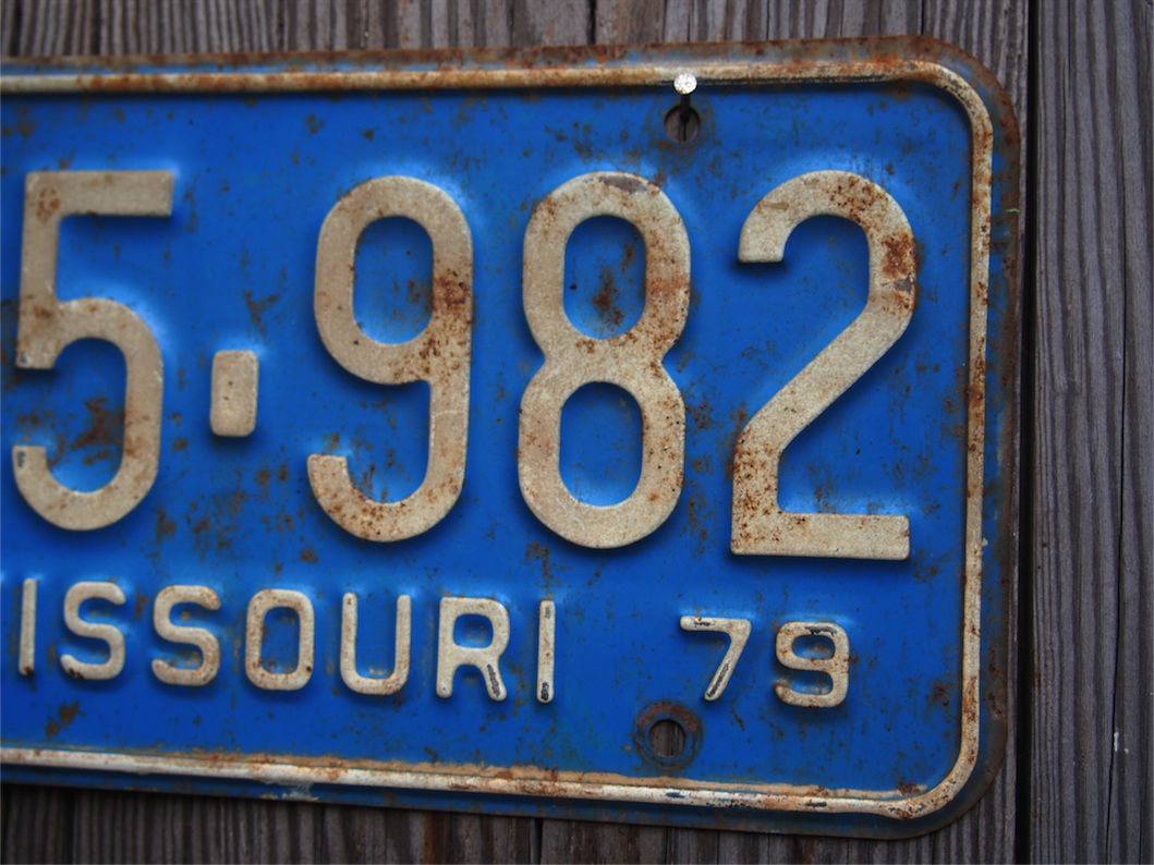 Ancienne plaque d'immatriculation americaine . Vintage USA – Image 3