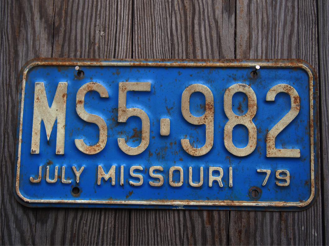 Ancienne plaque d'immatriculation americaine . Vintage USA – Image 2