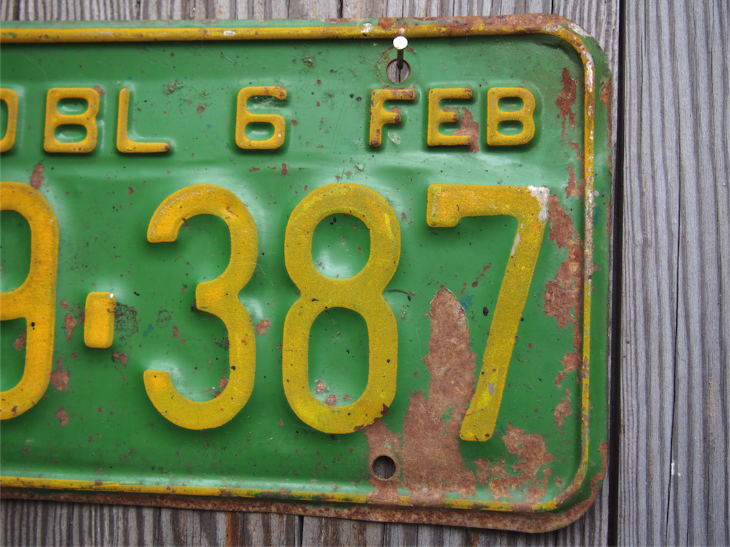 Ancienne plaque d'immatriculation americaine . Vintage USA – Image 3