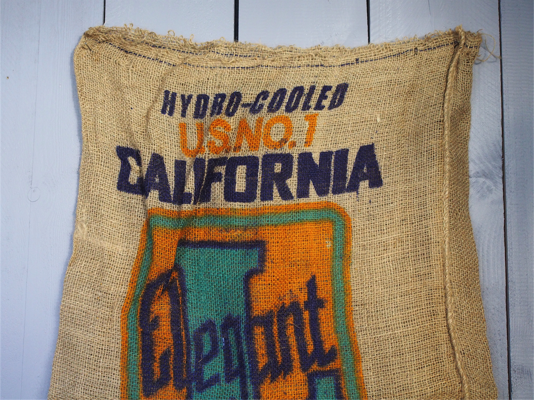 Ancien sac à pomme de terre americain, déco vintage USA – Image 2