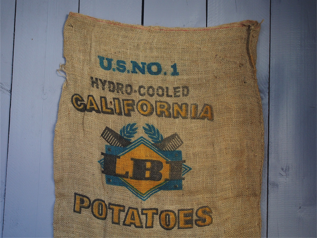 Ancien sac à pomme de terre americain, déco vintage USA – Image 2