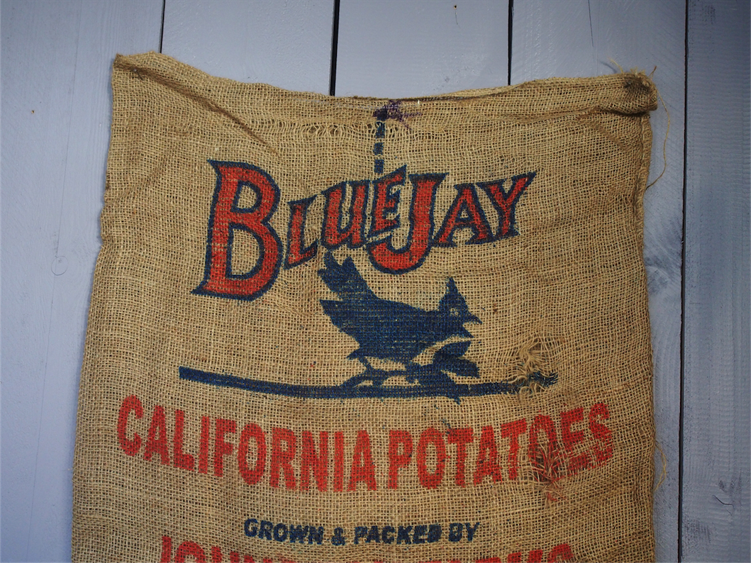 Ancien sac à pomme de terre americain, déco vintage USA – Image 2