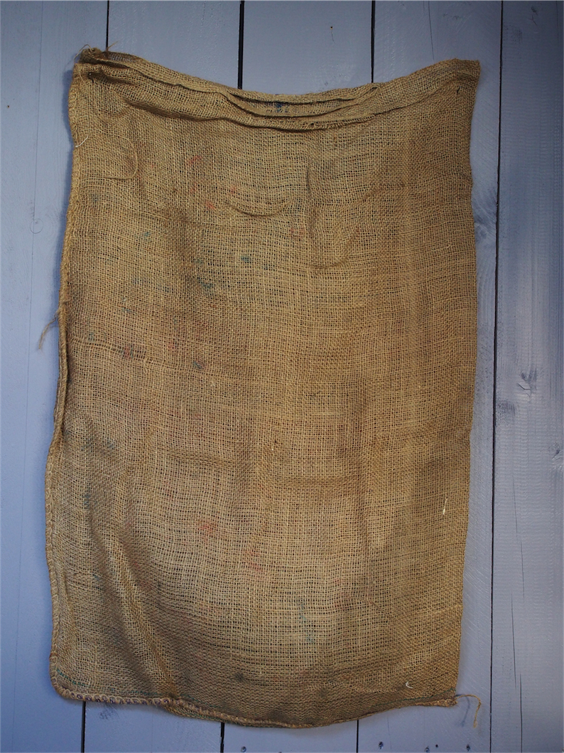Ancien sac à pomme de terre americain, déco vintage USA – Image 5