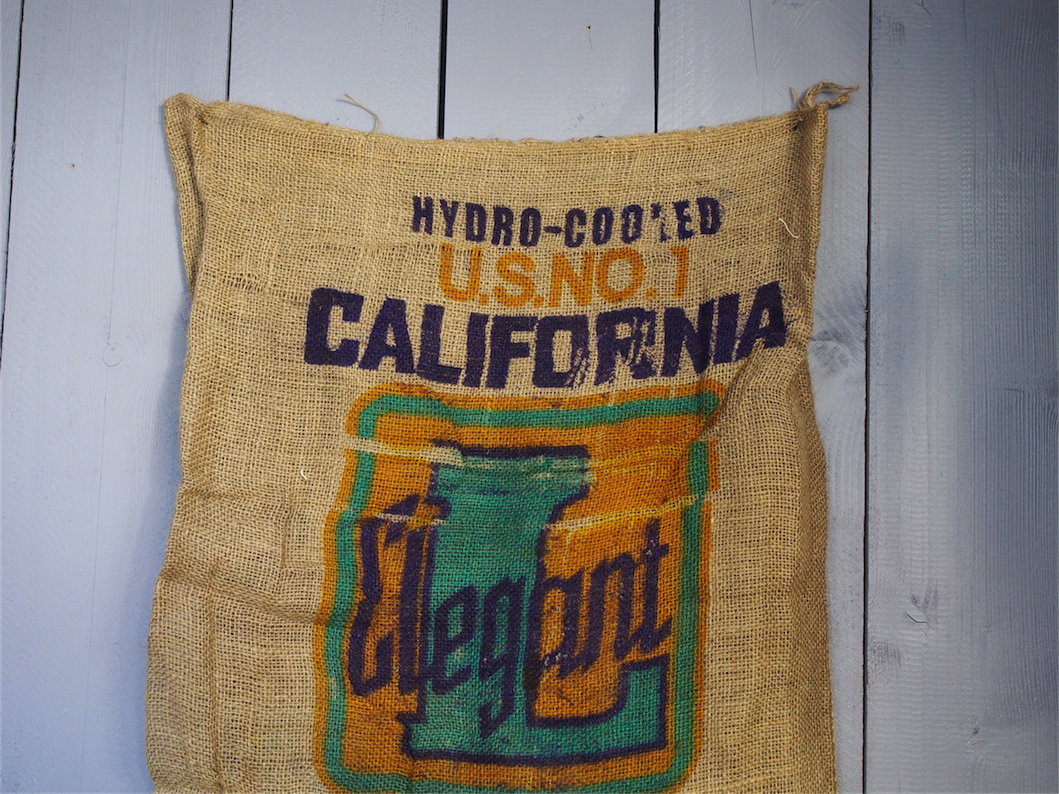 Ancien sac à pomme de terre americain, déco vintage USA – Image 2