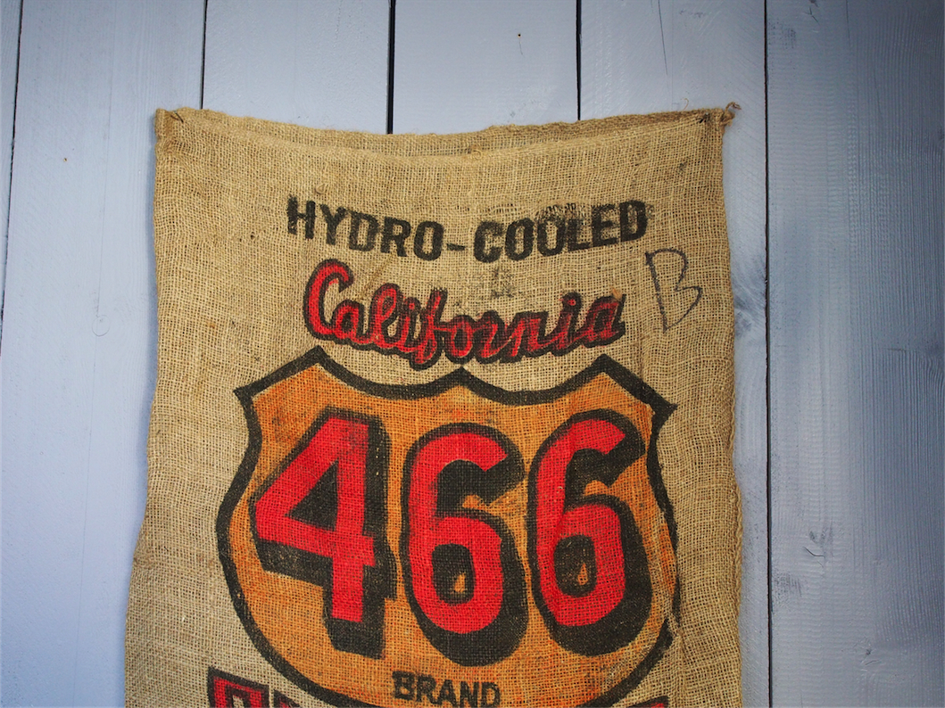 Ancien sac à pomme de terre americain, déco vintage USA – Image 2