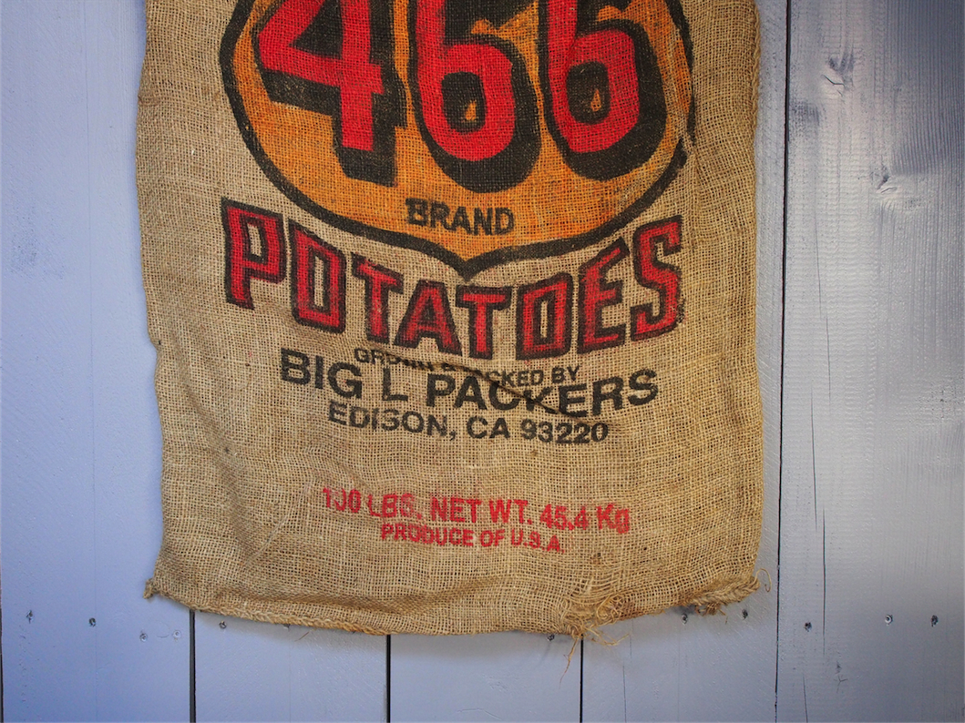 Ancien sac à pomme de terre americain, déco vintage USA – Image 4