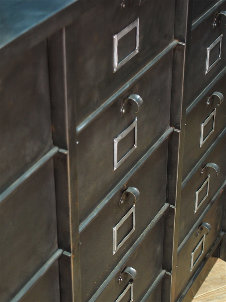 ancien grand meuble 15 casiers industriel strafor – Image 10