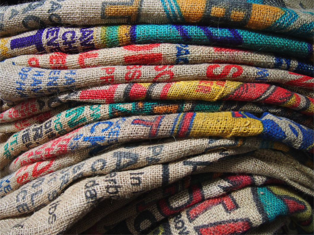 Ancien sac à pomme de terre americain, déco vintage USA – Image 8