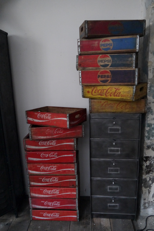 1 caisse bois brasserie café USA pepsi Cola – Image 4