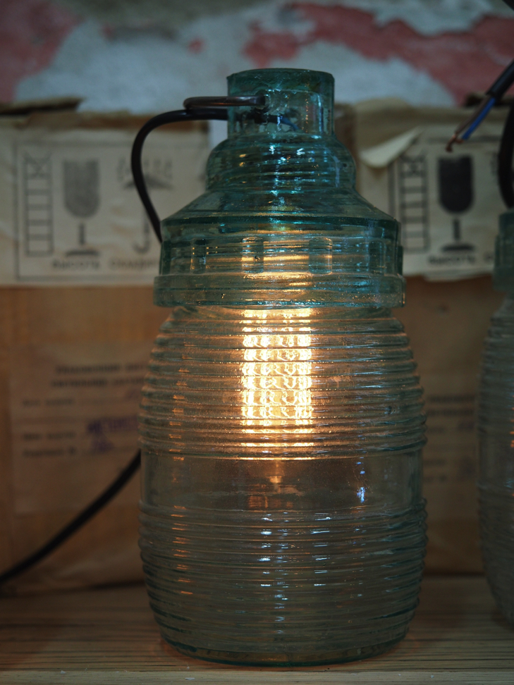 lampe baladeuse industrielle suspension 100% verre – Image 6