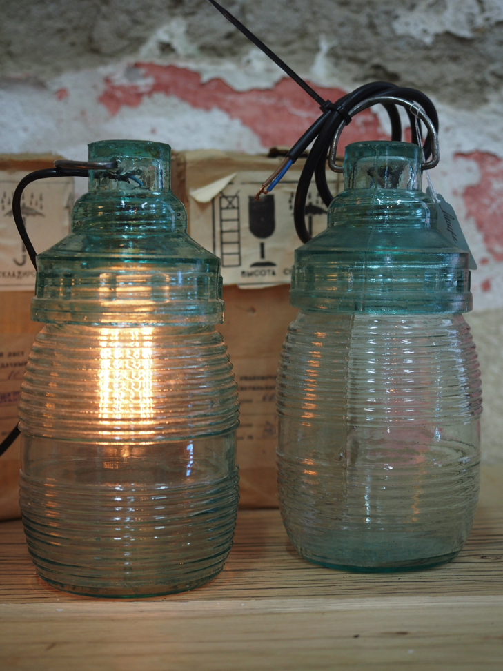 lampe baladeuse industrielle suspension 100% verre – Image 8