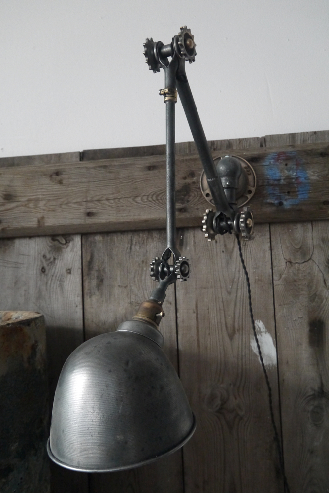 Ancienne lampe applique industrielle DUGDILL – Image 6