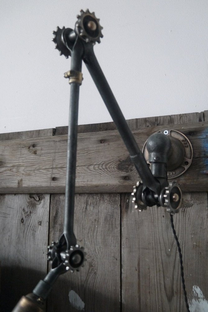 Ancienne lampe applique industrielle DUGDILL – Image 7
