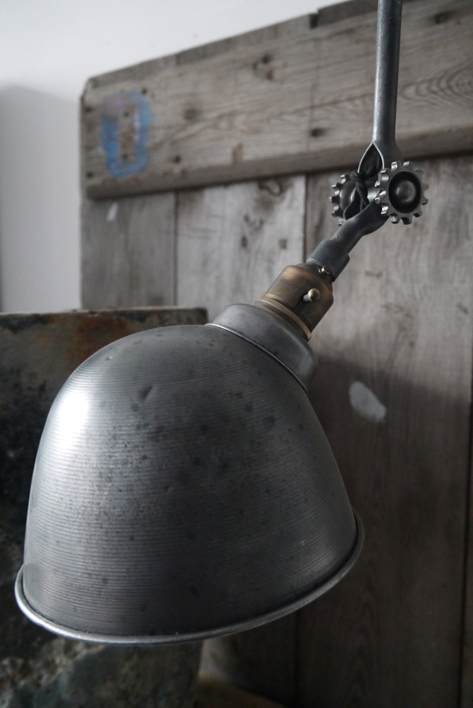 Ancienne lampe applique industrielle DUGDILL – Image 8