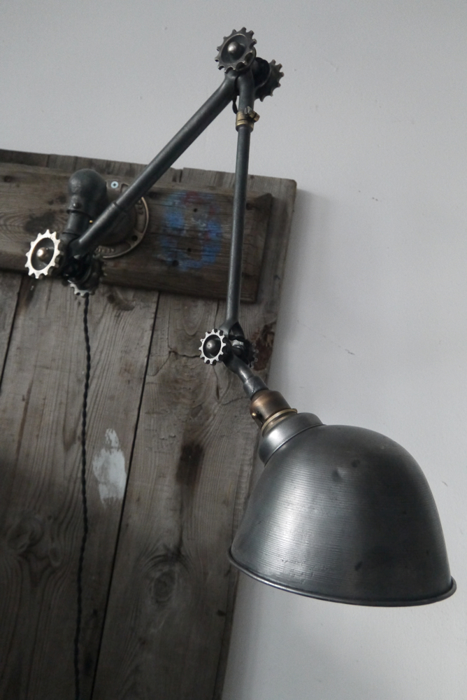 Ancienne lampe applique industrielle DUGDILL – Image 5