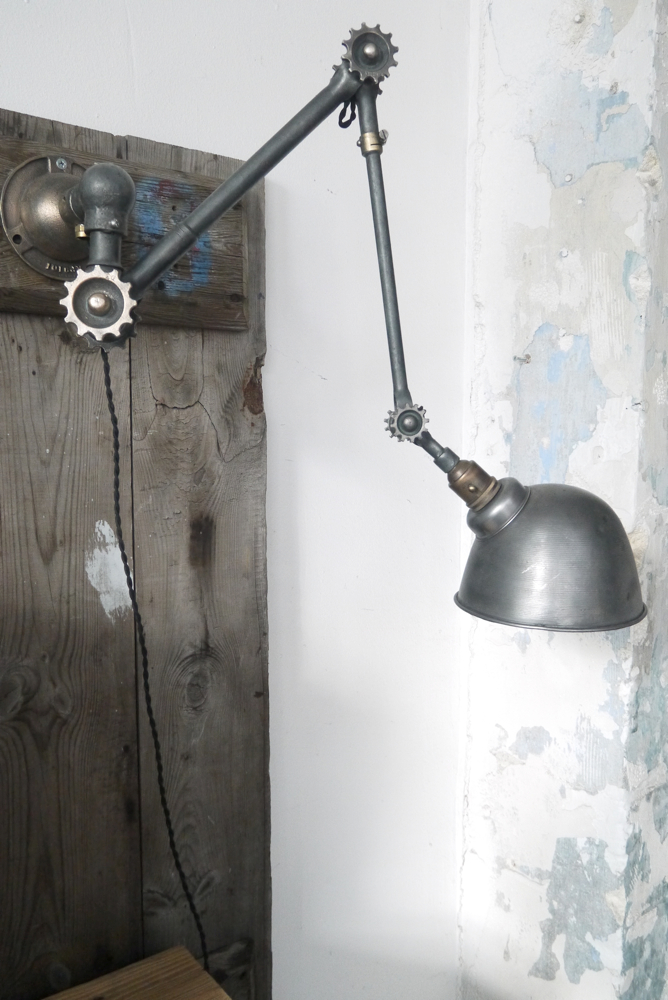 Ancienne lampe applique industrielle DUGDILL – Image 14