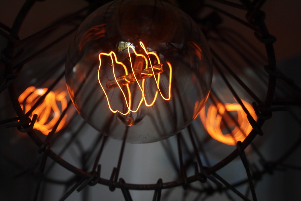 abat jour opaline lampe industrielle americaine 3 feux – Image 14