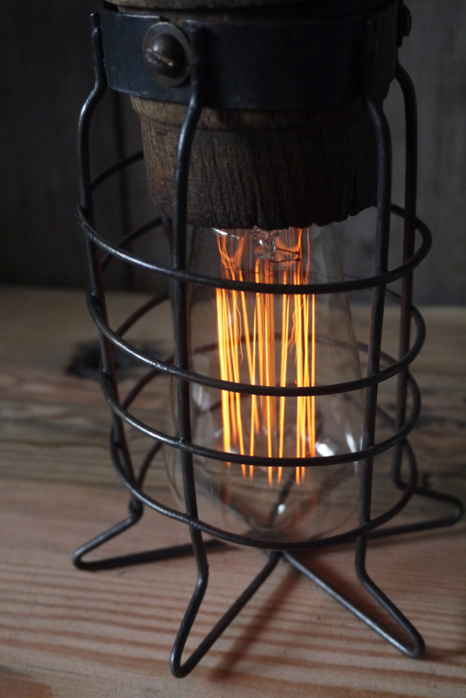 unique baladeuse de garage art populaire bois massif – Image 3