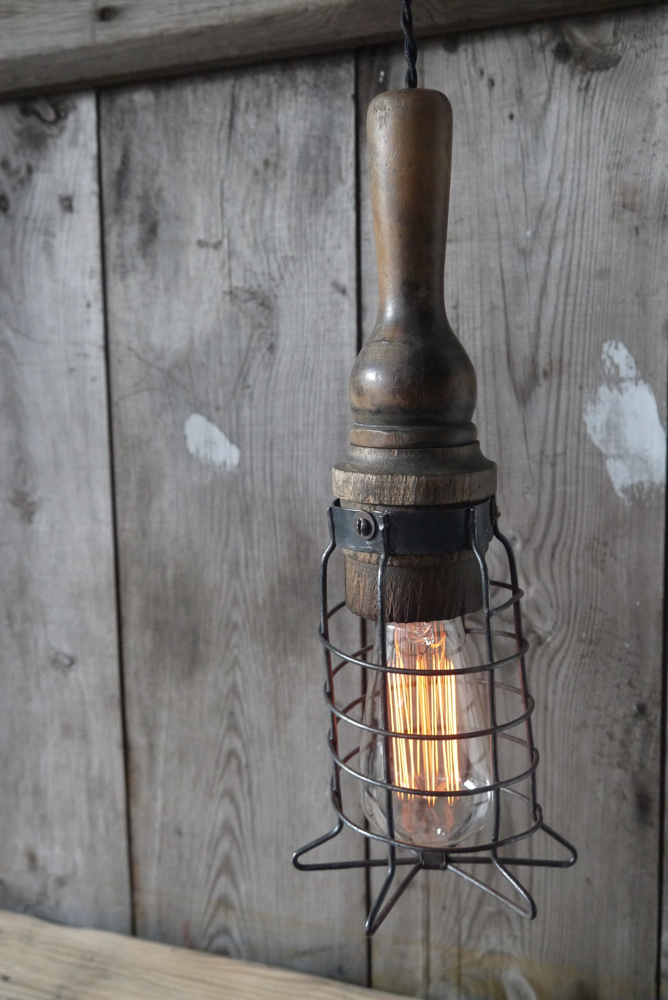 unique baladeuse de garage art populaire bois massif – Image 4