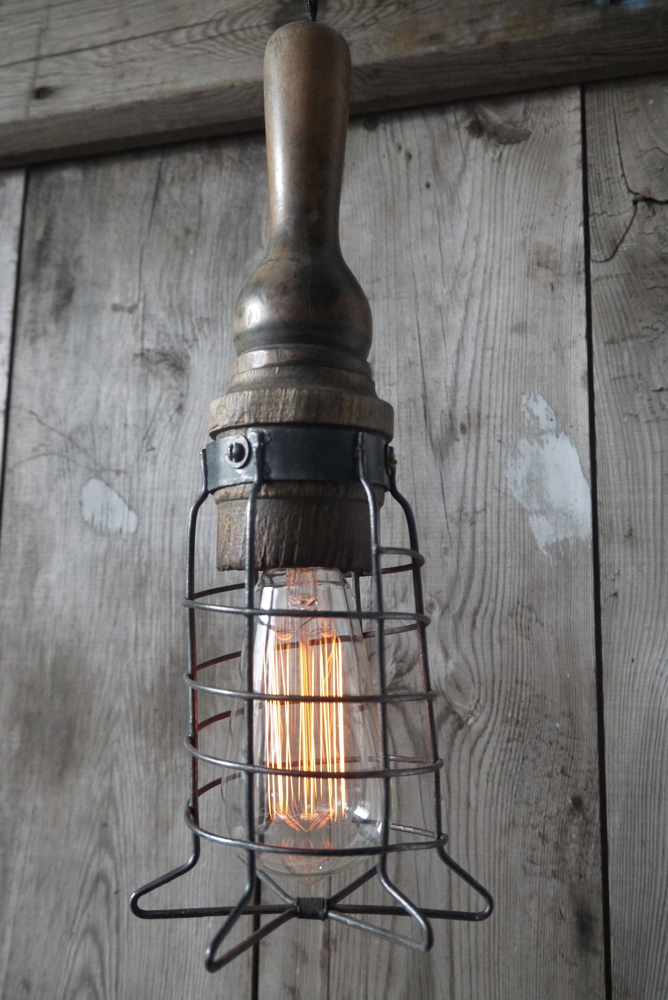 unique baladeuse de garage art populaire bois massif – Image 5