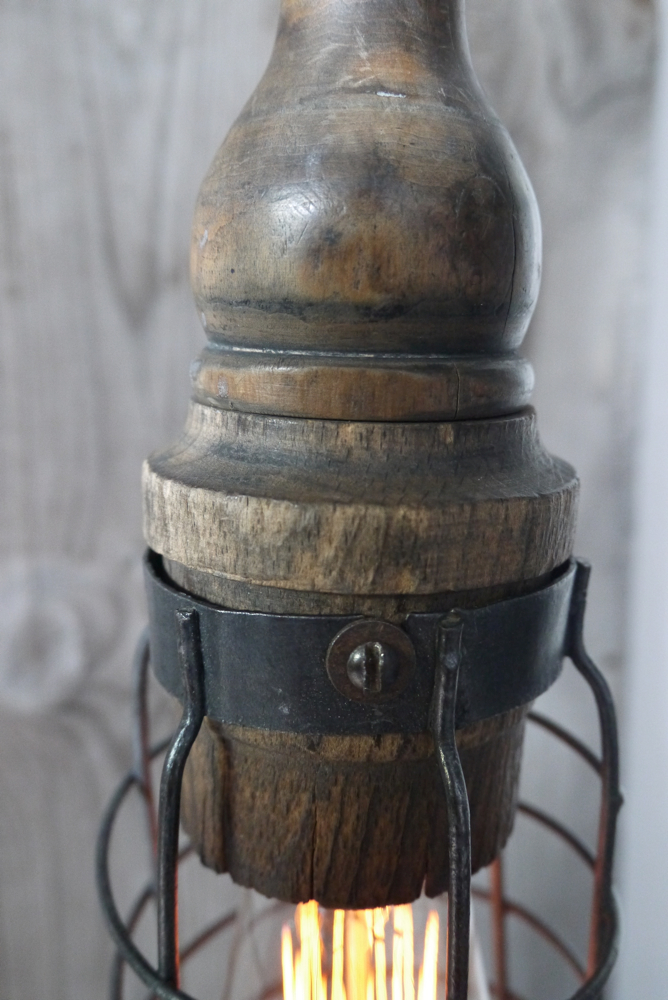 unique baladeuse de garage art populaire bois massif – Image 7