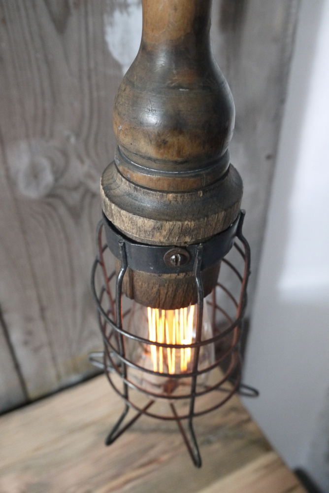 unique baladeuse de garage art populaire bois massif – Image 8