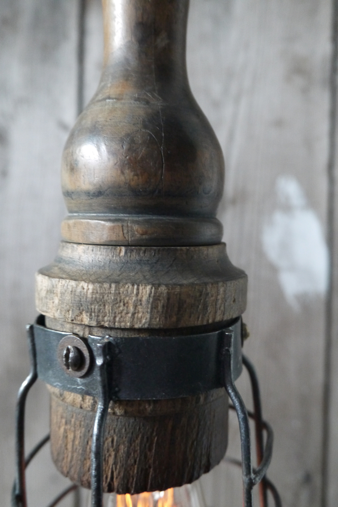 unique baladeuse de garage art populaire bois massif – Image 9