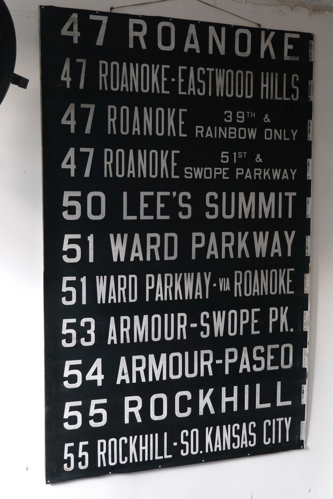 top deco ! tres grand kakemono destination bus USA ligne floride annees 60/70 – Image 4