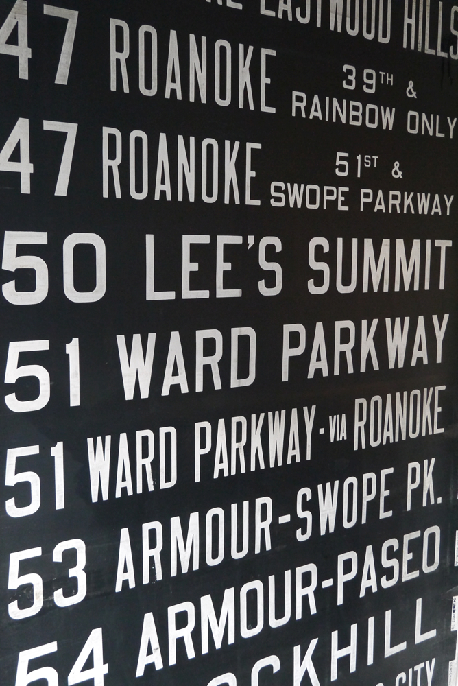 top deco ! tres grand kakemono destination bus USA ligne floride annees 60/70 – Image 5