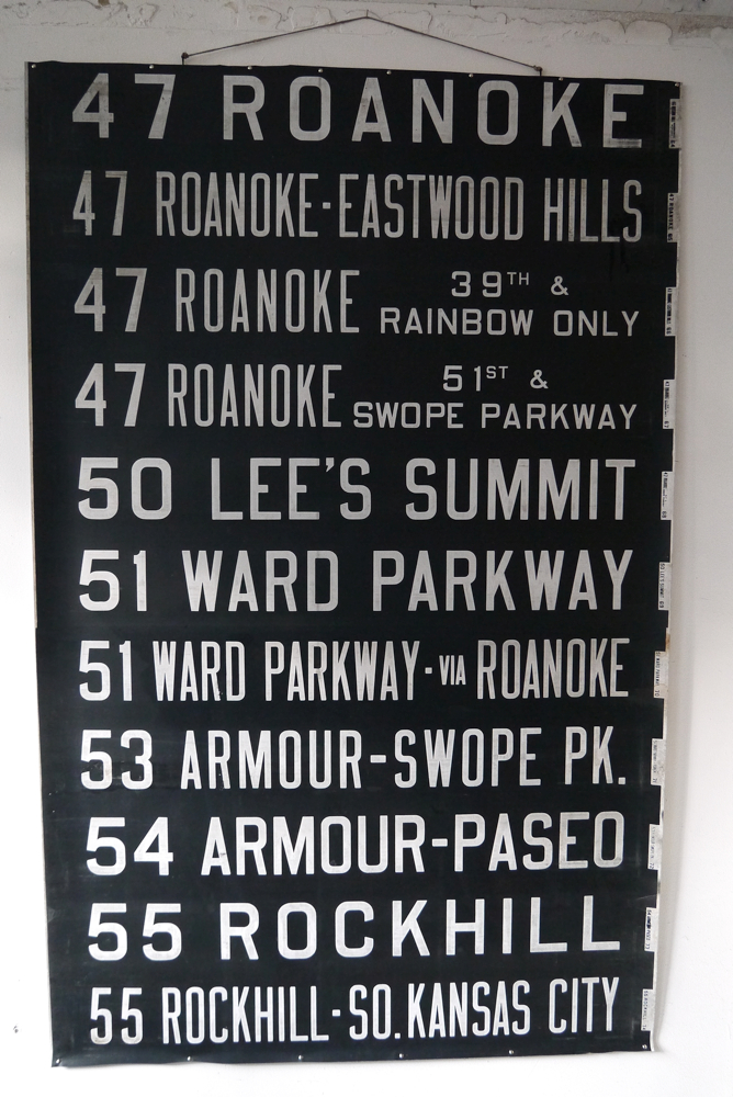 top deco ! tres grand kakemono destination bus USA ligne floride annees 60/70 – Image 8