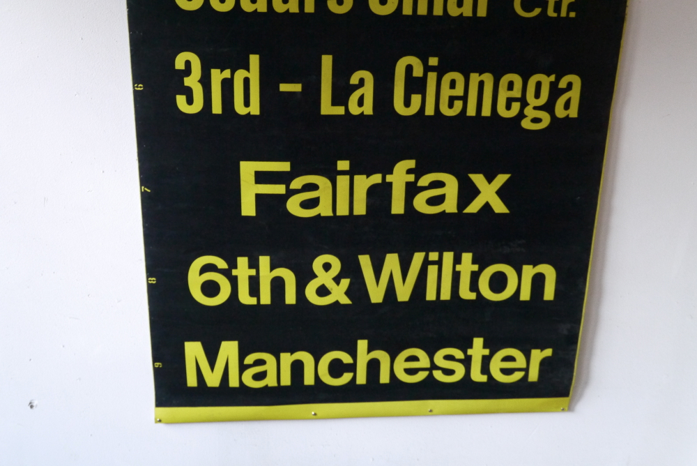 top deco ! tres grand kakemono destination bus USA ligne floride annees 60/70 – Image 6