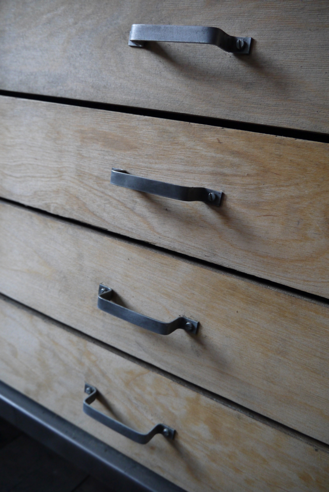 Grand etabli industriel bureau metal et bois – Image 11