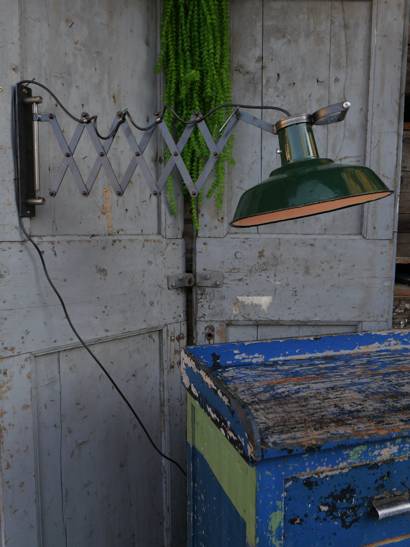 applique lampe accordéon industrielle Russe verte – Image 2