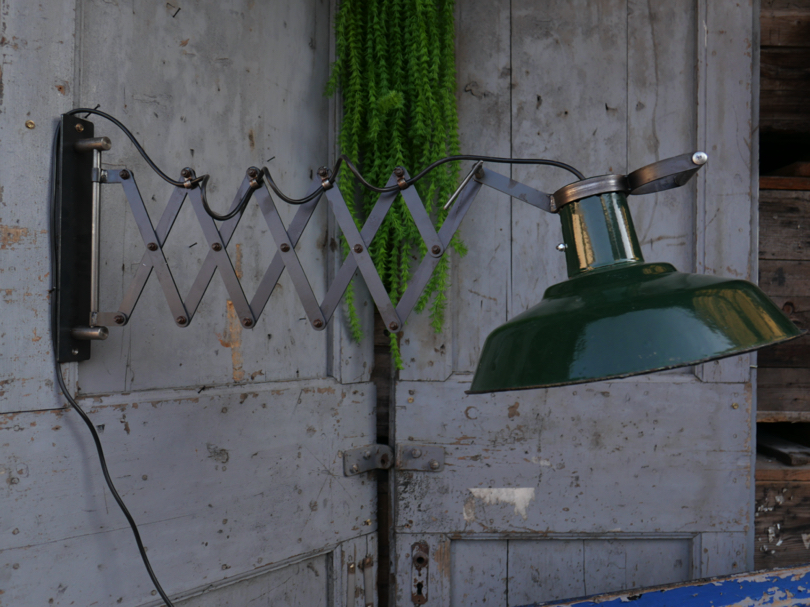 applique lampe accordéon industrielle Russe verte – Image 3