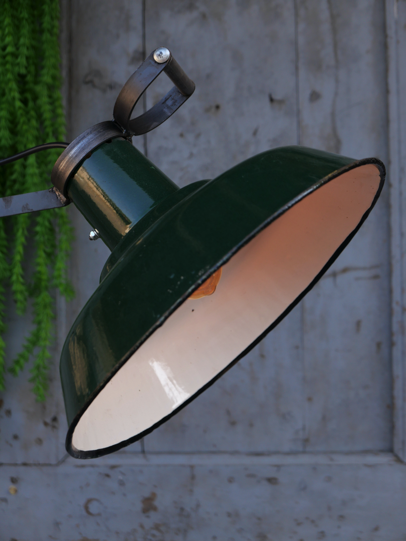 applique lampe accordéon industrielle Russe verte – Image 11