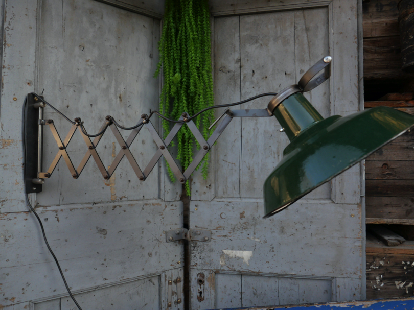 applique lampe accordéon industrielle Russe verte – Image 13