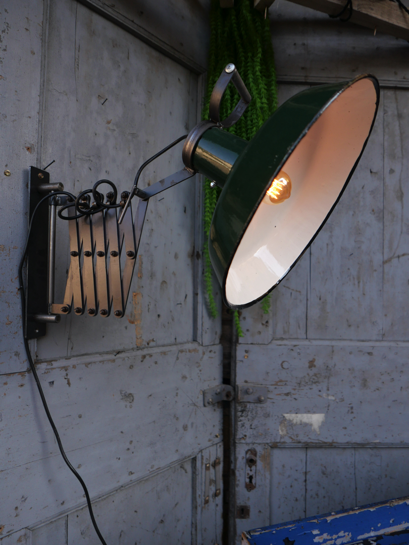 applique lampe accordéon industrielle Russe verte – Image 15